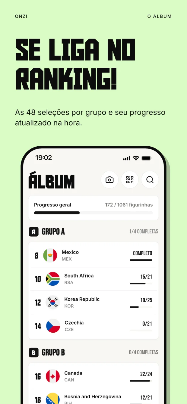 Slide 4 of the Português listing: se liga no ranking!
