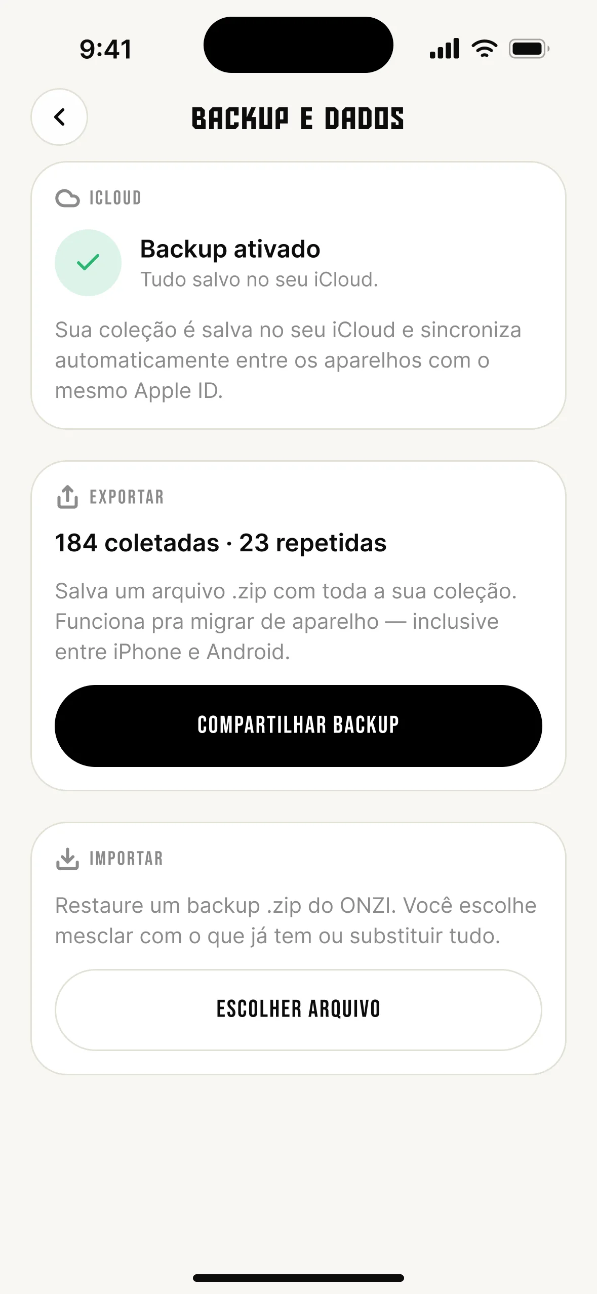 Data and backup