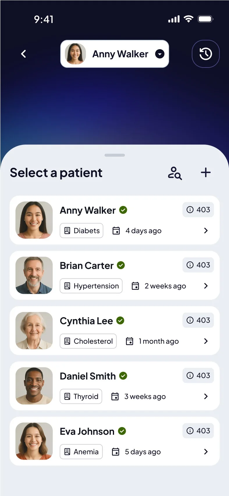 Patient picker