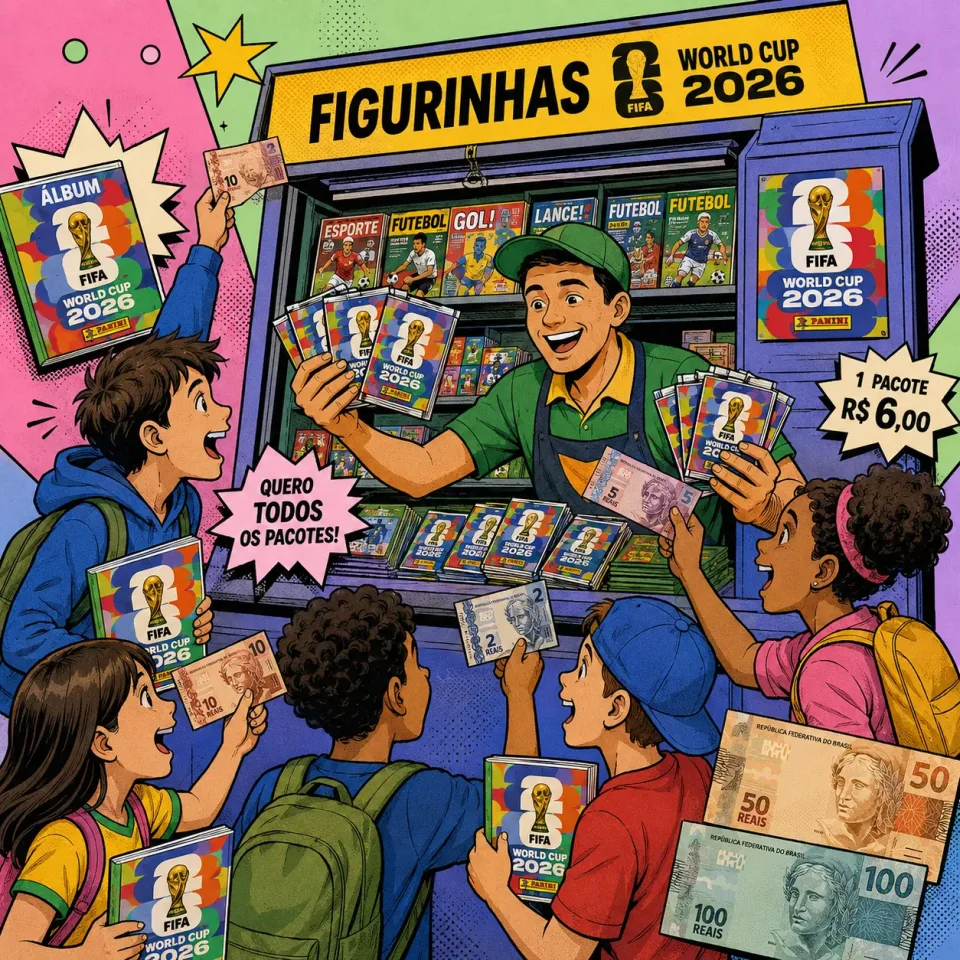Illustration for “Primeiros passos no seu álbum esportivo”
