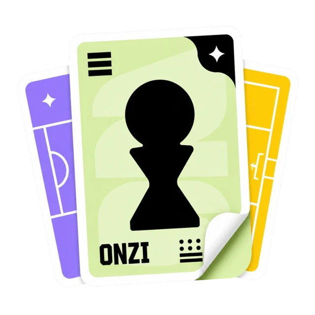 The first icon: a stack of sticker cards with a trophy-like black silhouette on the front one